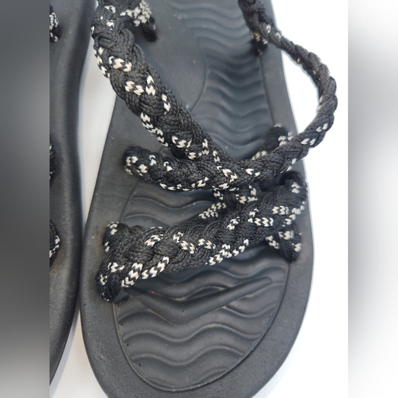 MEGNYA Braided Strappy Slip On SANDALS Arch Support Size 7 - Picture 3 of 7